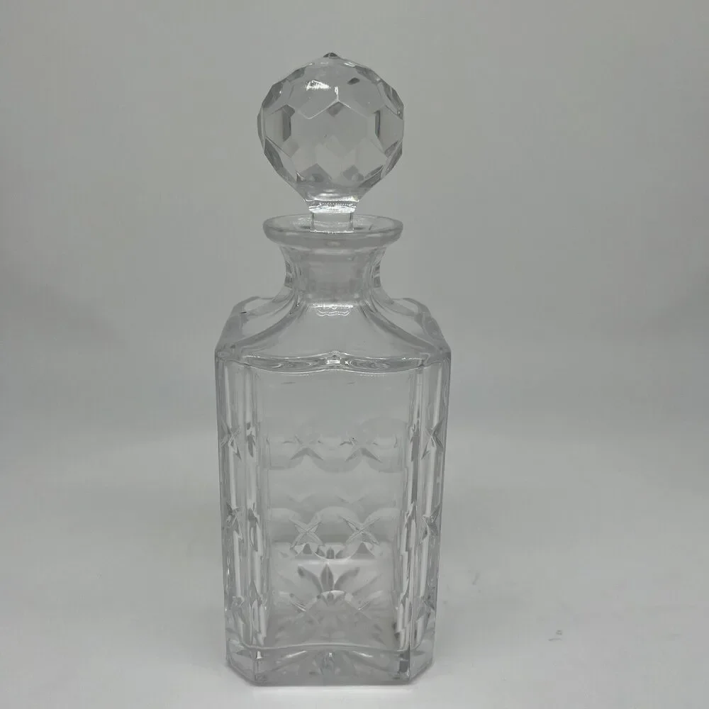Vintage Cut Glass Whiskey Decanter W/ Ball Stopper - Picture 1 of 6
